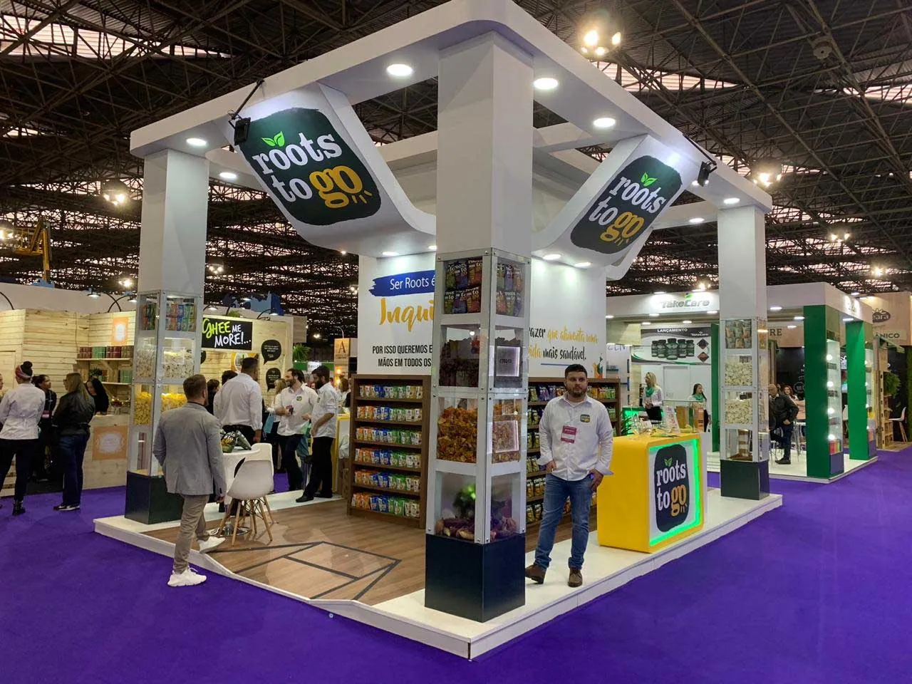 Stand na Feira NaturalTech 2019 produzido pela House Live Marketing